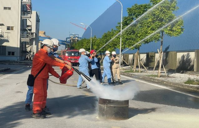 Đảm bảo công tác phòng cháy chữa cháy để sản xuất an toàn tại Công ty Nhiệt điện Thái Bình