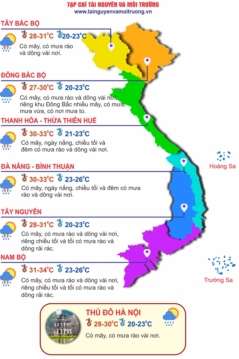 Thời tiết ngày 20/10: Miền Bắc đón không khí lạnh kèm mưa lớn nhiều nơi