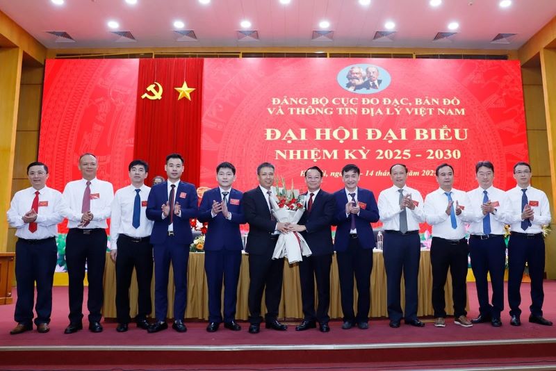 Đảng bộ Cục Đo đạc, bản đồ và Thông tin địa lý Việt Nam: Tổ chức thành công đại hội điểm nhiệm kỳ 2025 - 2030