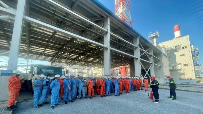 Đảm bảo công tác phòng cháy chữa cháy để sản xuất an toàn tại Công ty Nhiệt điện Thái Bình