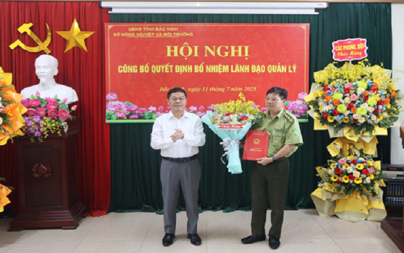 Bắc Ninh bổ nhiệm các lãnh đạo Chi cục Kiểm lâm tỉnh