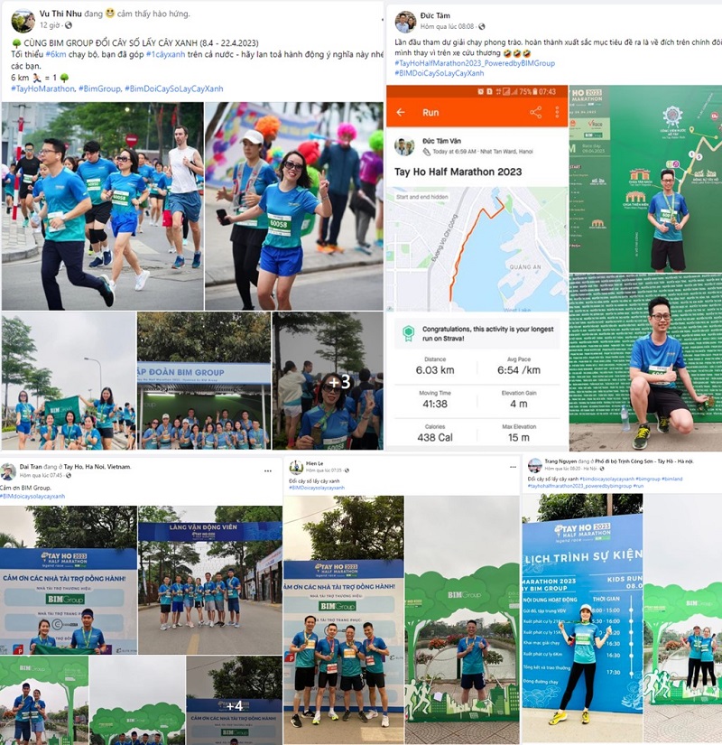 Hàng chục nghìn cây được trồng mới từ những bước chạy “xanh”
