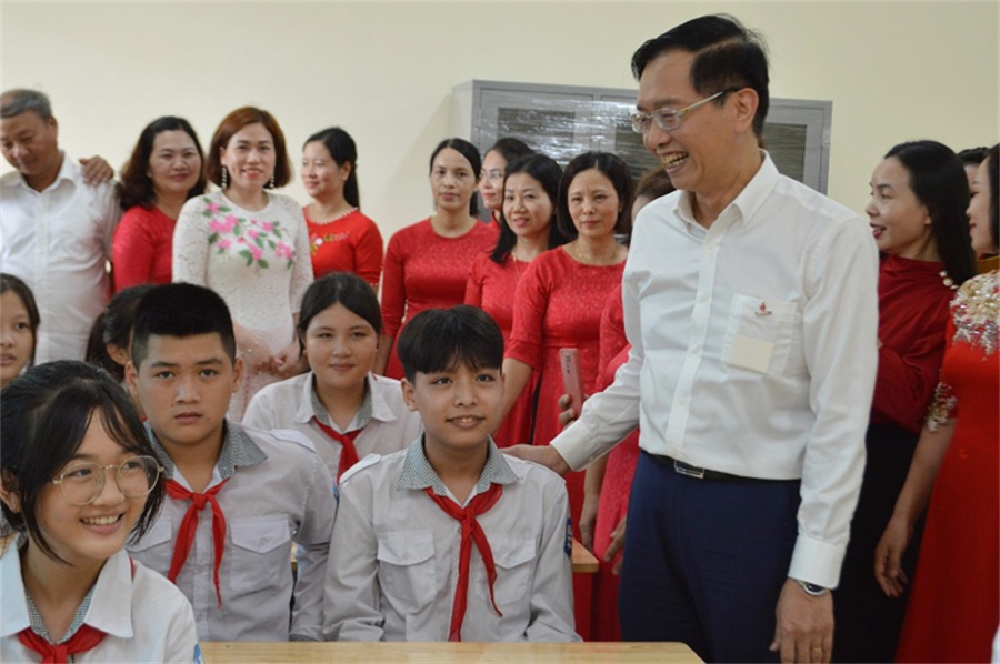 Khánh thành Trường THCS Tân Phong (Thái Bình) do BSR tài trợ