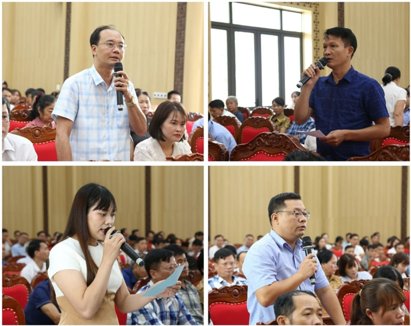 Bộ trưởng Đỗ Đức Duy tiếp xúc cử tri tại Lào Cai