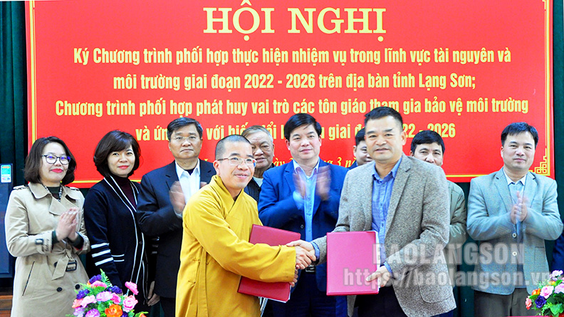 Lạng Sơn: Các tổ chức tôn giáo góp sức bảo vệ môi trường