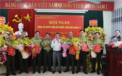 Bắc Ninh bổ nhiệm các lãnh đạo Chi cục Kiểm lâm tỉnh