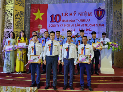 Công ty Cổ phần Dịch vụ Bảo vệ Trường Giang kỷ niệm 10 năm ngày thành lập