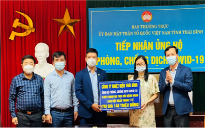Công ty Nhiệt điện Thái Bình chung tay phòng, chống Covid-19