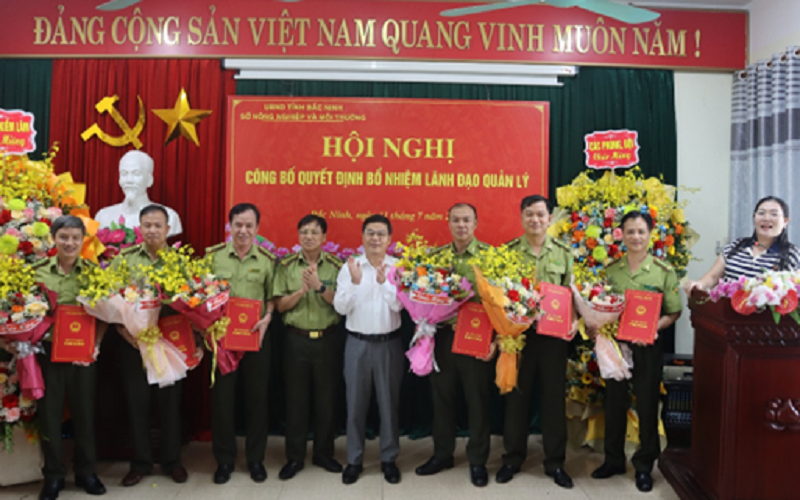 Bắc Ninh bổ nhiệm các lãnh đạo Chi cục Kiểm lâm tỉnh