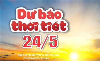 Thời tiết ngày 24/5: Nhiều khu vực trên cả nước mưa dông, có nơi mưa rất to