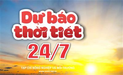 Thời tiết ngày 24/7: Bắc Bộ, Thanh Hóa và Nghệ An tiếp tục mưa to