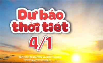 Thời tiết ngày 4/1: Bắc Bộ trời nắng, Tây Nguyên và Nam Bộ mưa dông