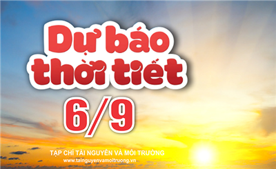 Thời tiết ngày 6/9: Bắc Bộ ngày nắng nóng, Nam Bộ chiều mưa dông