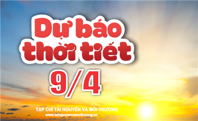 Thời tiết ngày 9/4: Hà Nội và các tỉnh miền Bắc mưa nhỏ rải rác