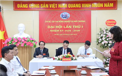 Đại hội Chi bộ Tạp chí Nông nghiệp và Môi trường nhiệm kỳ 2025-2030 thành công tốt đẹp